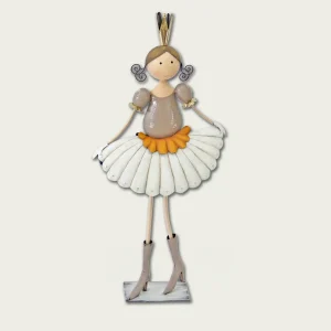 Decorazione Ballerina 60 Cm In Metallo
