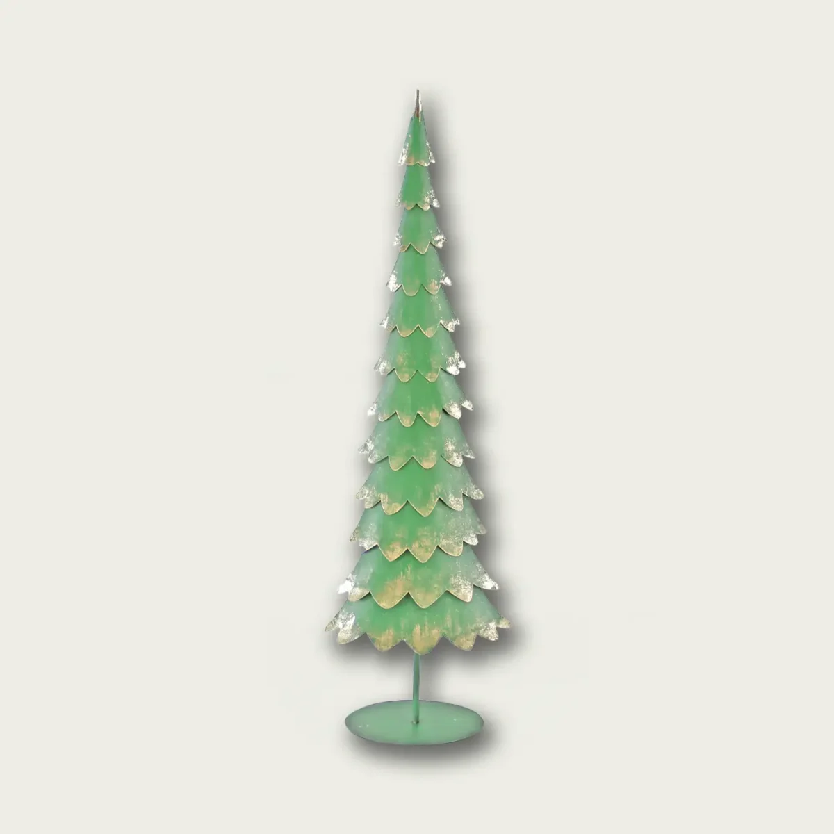Decorazione Albero Verde 90 Cm In Metallo