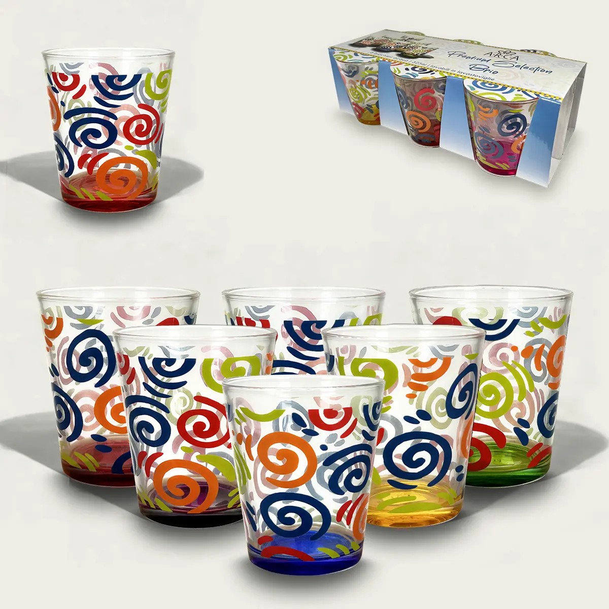 Set 6 Bicchieri Brio In Vetro 30Cl