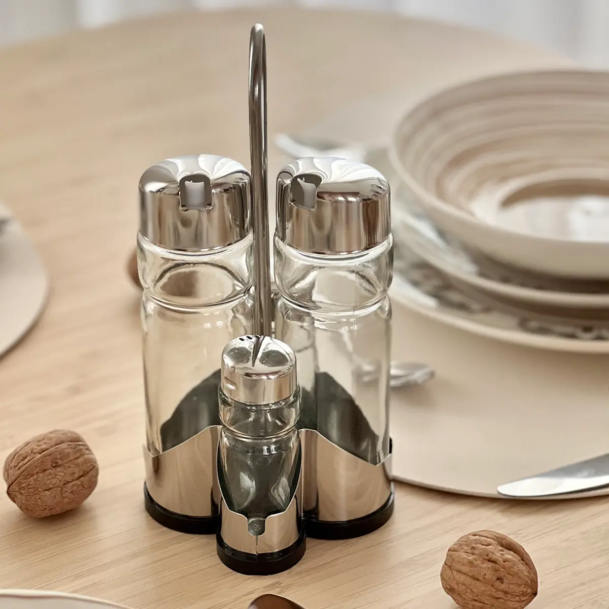 Set Menage In Vetro 4 Pezzi - immagine 4