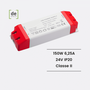 Alimentatore 150w 24V 6.25a ip20 – de Sanctis Light & Design