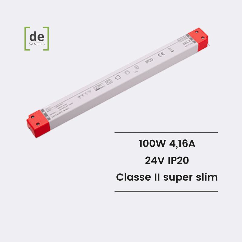 Alimentatore slim 100w 24V 4.16a ip20 – de Sanctis Light & Design - immagine 2