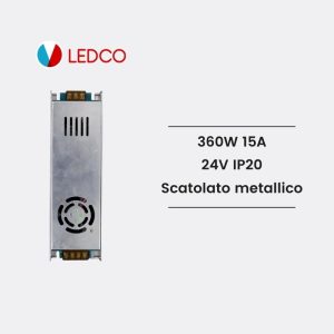 Ledco tr24360 alimentatore 360w 24V 15a ip20