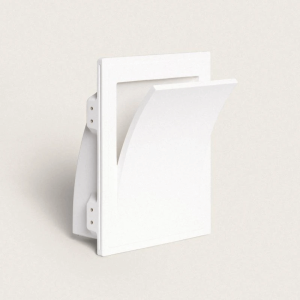 Applique da parete in gesso per integrazione cartongesso per Lampadina LED E14 Foro 313×253 mm – De Sanctis Light and Design