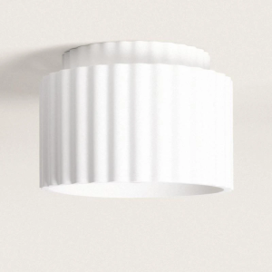 Plafoniera in gesso Doppia Colonna – De Sanctis Light and Design