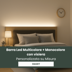 Barra LED profilo con visiera multicolore RGB+W Smart – De Sanctis Light & design