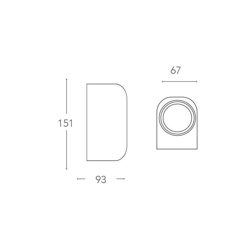 Intec Light Applique GU10 One AP2 biemissione IP54 - immagine 6