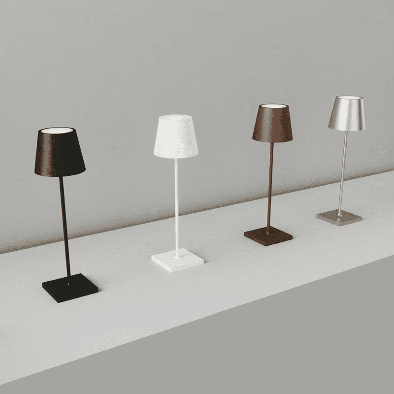 Lampada da tavolo Led con batteria ricaricabile IP54 Drink – Intec - immagine 3