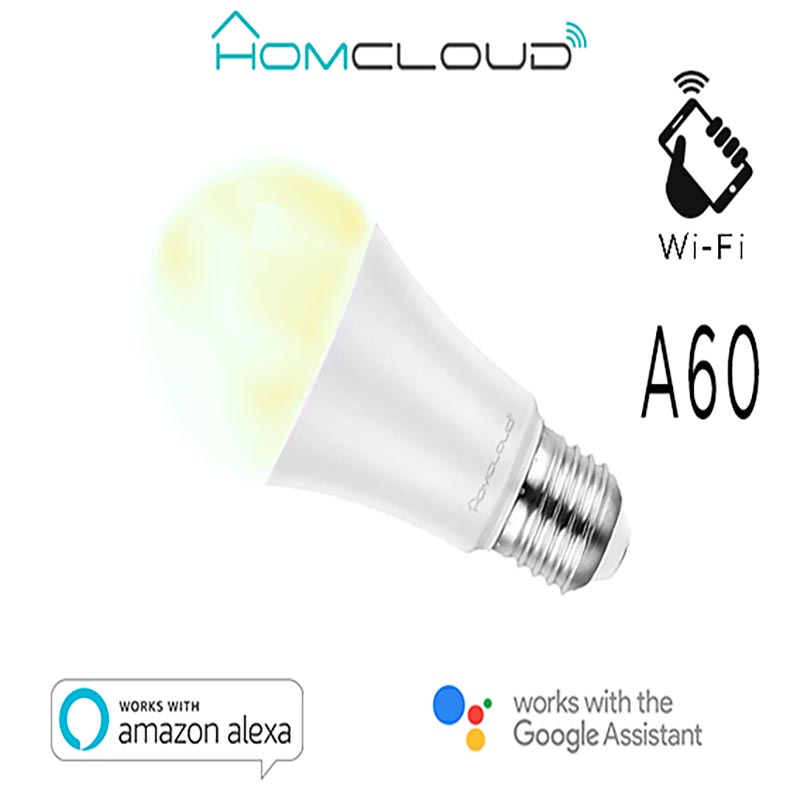 Lampadina Wi-Fi Bianco CCT E27 A60 dimmerabile – Homcloud