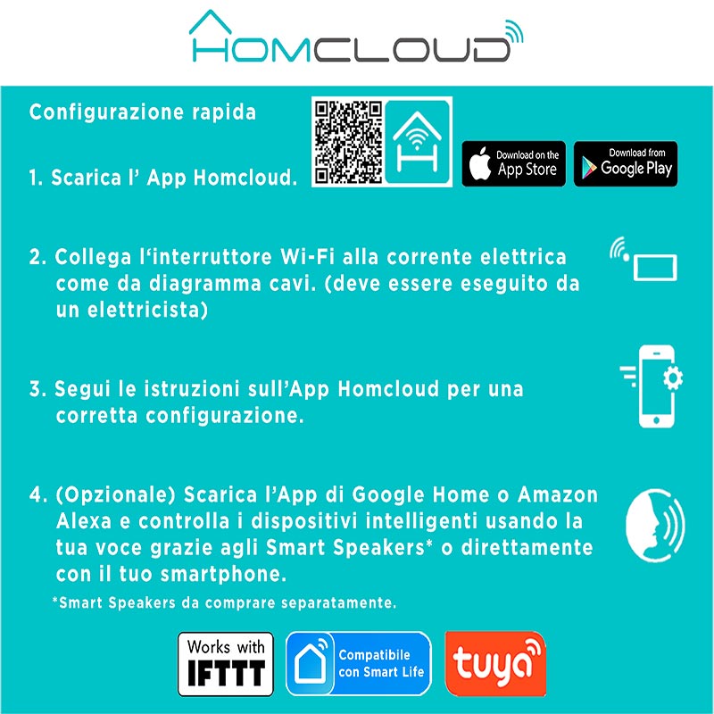 Modulo Dimmer Intelligente Wi-Fi da incasso – Homcloud - immagine 4