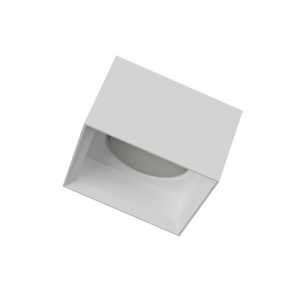 Plafoniera in gesso cubo per GX53 plafone basso PLAP03 – CF Original