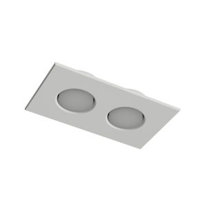 Plafoniera in gesso rettangolare per 2 GX53 plafone PLAP10 – CF Original
