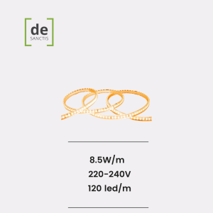 Striscia LED Regolabile 220V SMD 8.5W/m Larga 12mm IP65 Taglio 20cm – De Sanctis Light and Design