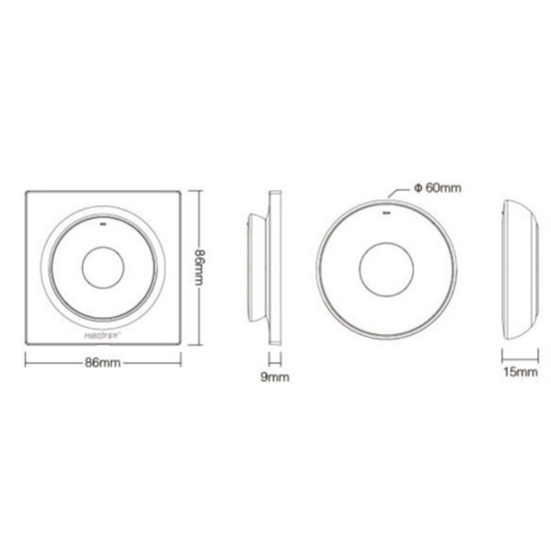 Telecomando Magnetico Bianco RF Monocolore E Cct – De Sanctis Light & Design - immagine 3
