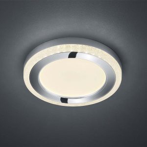 Plafoniera Led Slide rotonda con telecomando multifunzione RGB 15/9,5W D. 40/25 cm- Trio Lighting