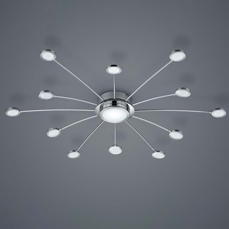 Plafoniera Led Bodrum 12 luci con telecomando luce calda-fredda 2,2W – Trio Lighting - immagine 5