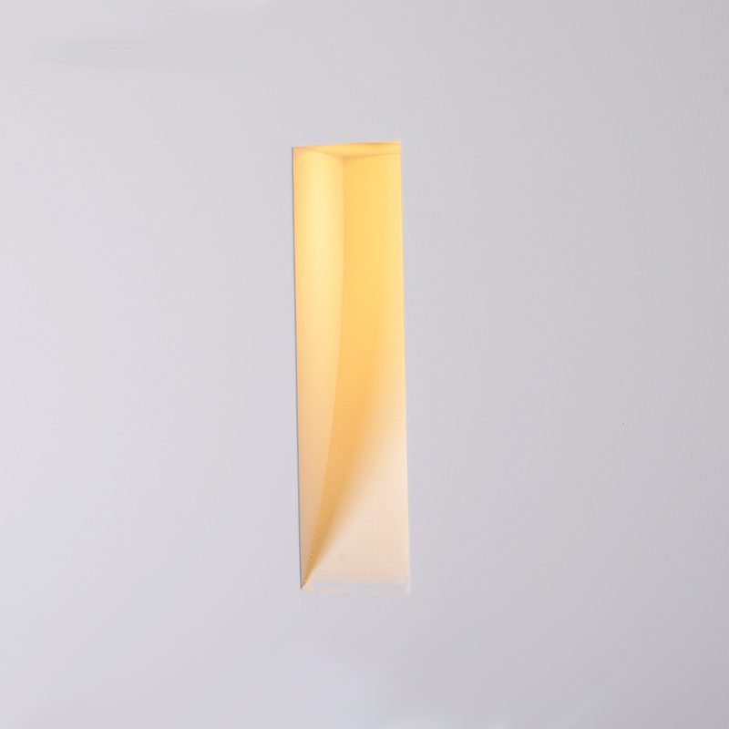 Porta faretto in gesso segnapassi da incasso per faretti gu10 c12 - immagine 3