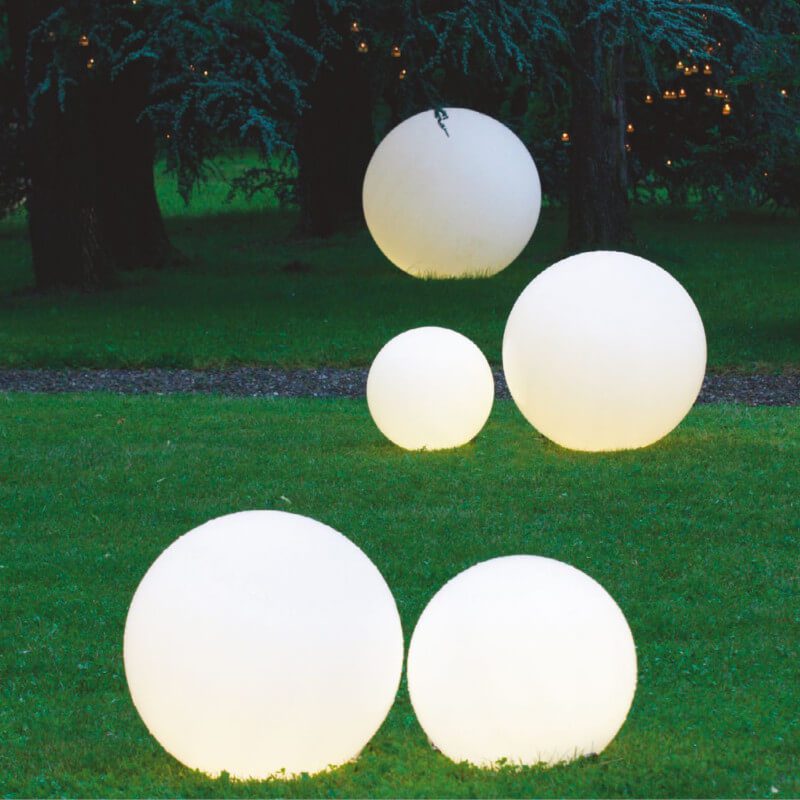 Intec Light lampada da giardino Geco LED sfera IP65 RGB W 4000k batteria ricaricabile