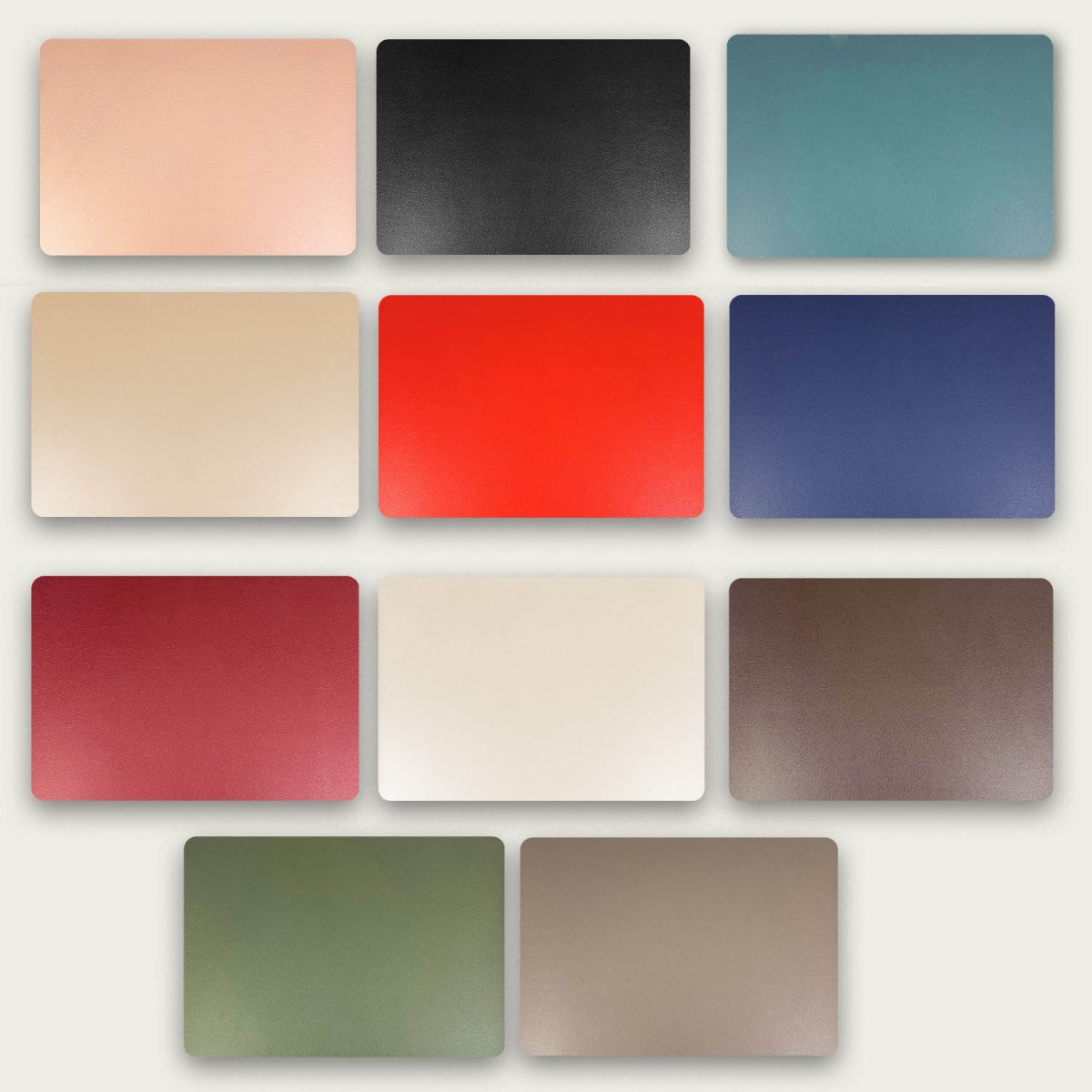 Tovaglietta 43×36 cm Rettangolare Monocolore Similpelle